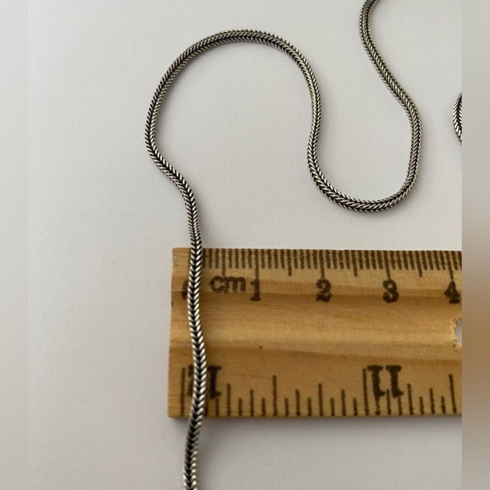 Unisex 19.5” 925 silver chain necklace